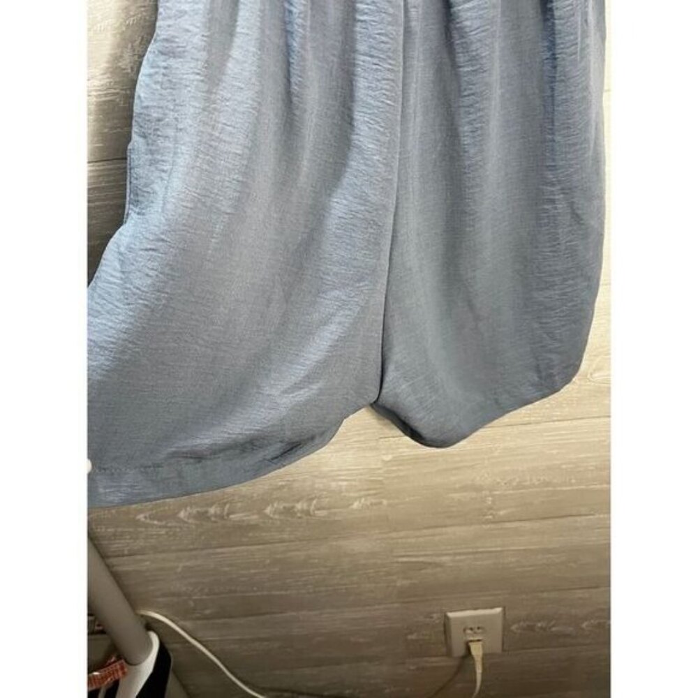 Monteau Chambray Flutter Sleeve Romper Xs - image 3